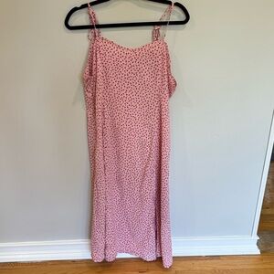 Silk Print Floral Dress